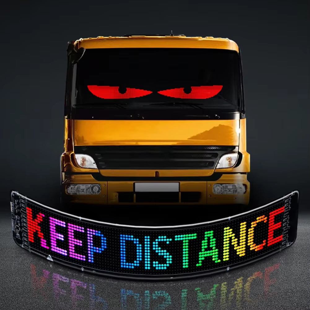 Devil Eyes LED Panel Light DIY Programmable LED Matrix Pixel Panel Night Light LED Demon Eyes Flexible Display Screen for Trucks