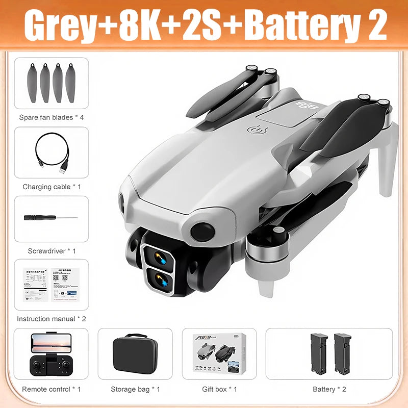 For Xiaomi A888 Pro Drone 4K Professional ESC Dual Camera Dron Optical Flow Localization 3-Sided Obstacle Avoidance Quadcopter