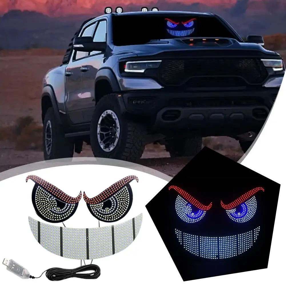 2025 New Pok É Elf Mon Eye Car Decoration Light USB LED Car Devil Eye 11 Decoration Light Modes U4G4