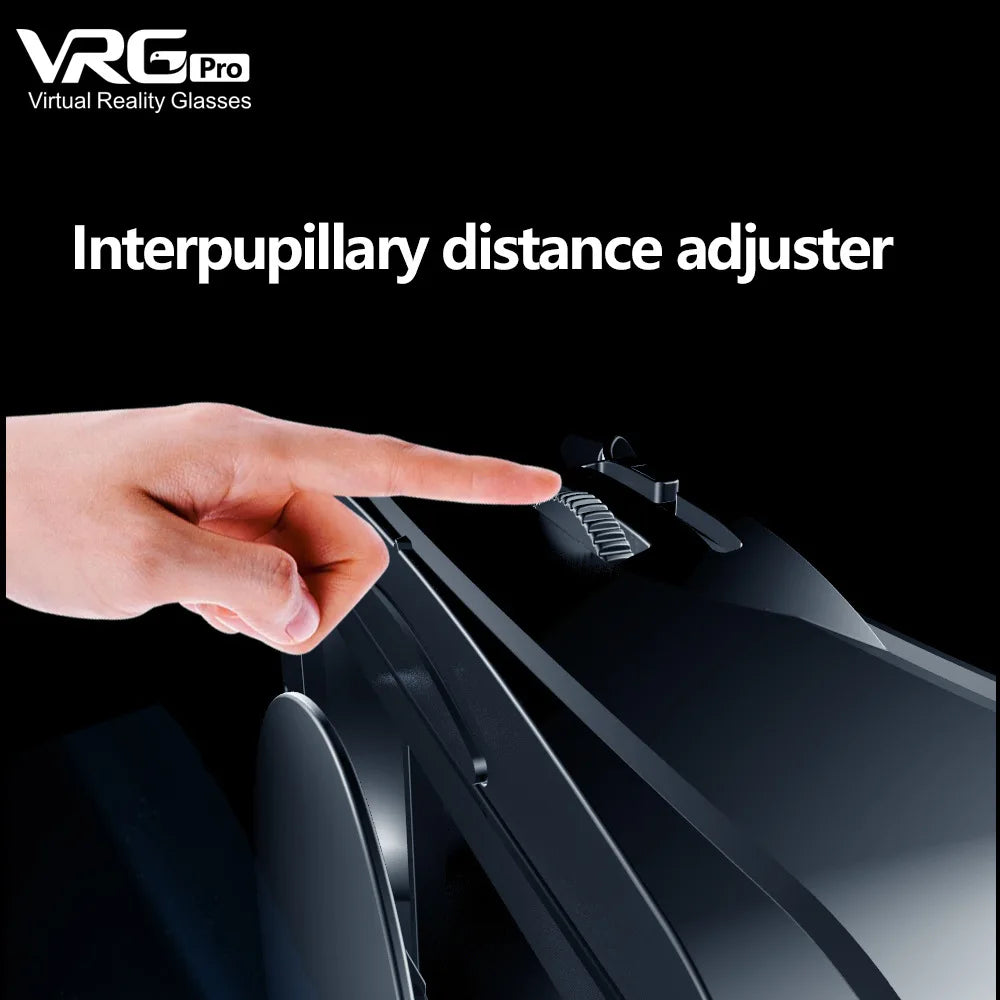 VRG Pro VR Glasses Virtual Reality Headset Devices Viar 3D Helmet Goggles Lenses Smart for Smartphone Cell Phone Game Mobile Set