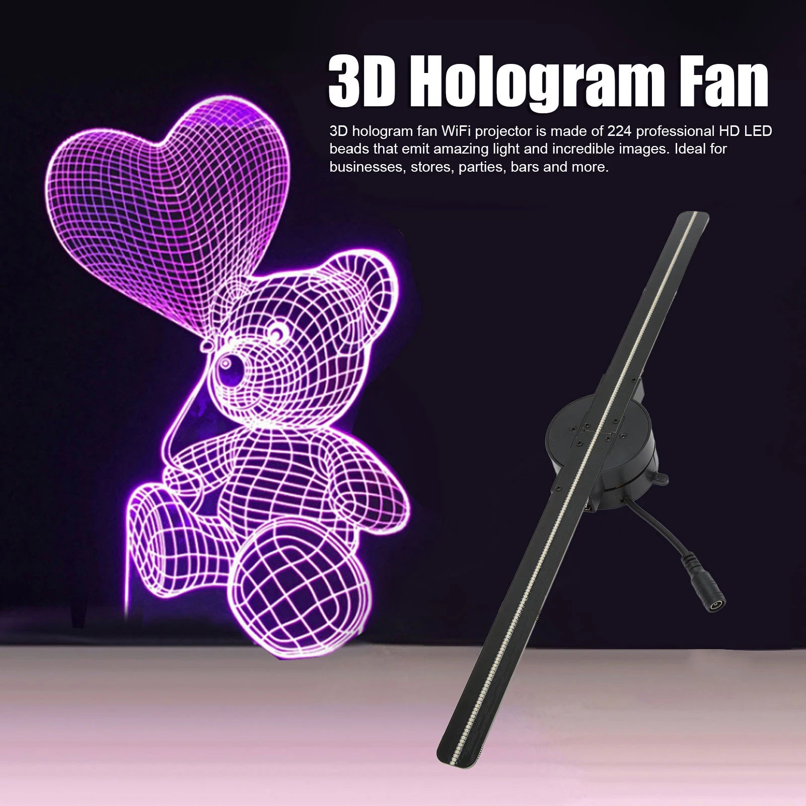 3D Hologram Projector for Business Store Advertising