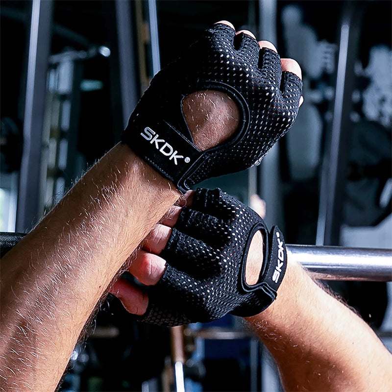 SKDK Gym Gloves β Breathable, Anti-Slip Workout Gloves for Weightlifting, CrossFit & Fitness Training