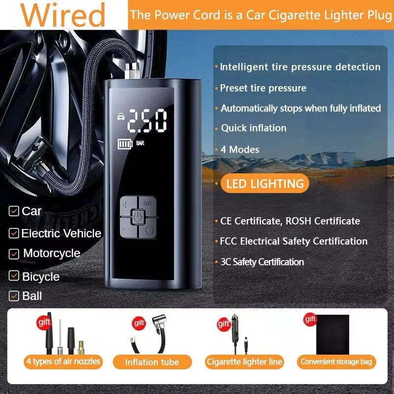 Mini Portable Vehicle Air Compressor/ Air Pump