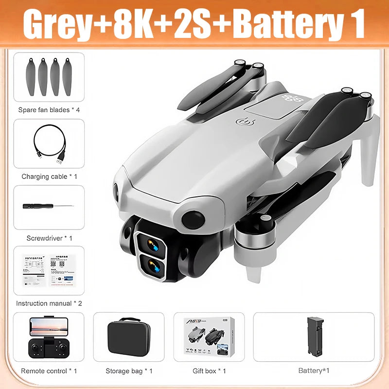 For Xiaomi A888 Pro Drone 4K Professional ESC Dual Camera Dron Optical Flow Localization 3-Sided Obstacle Avoidance Quadcopter