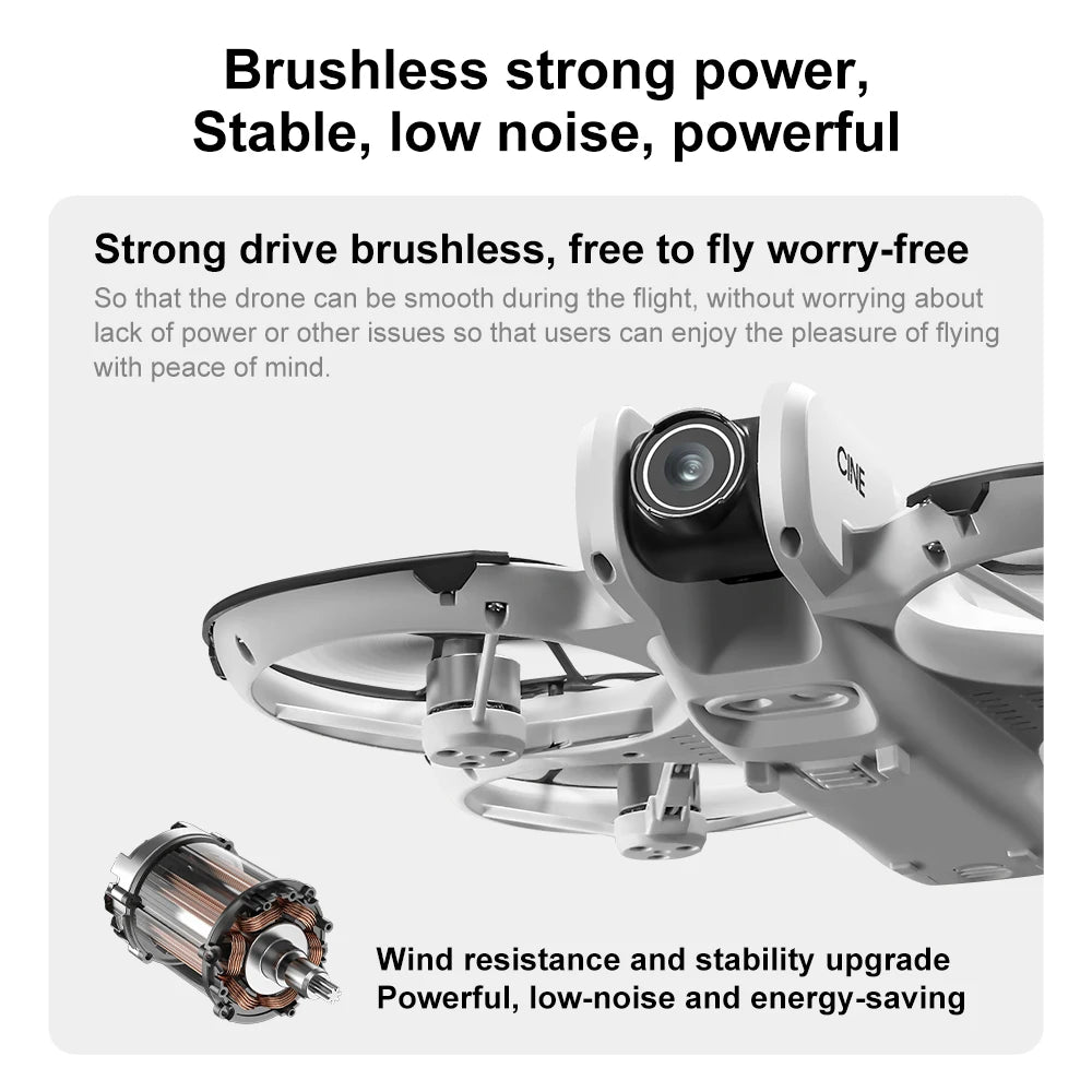 For Xiaomi V666 MINI Drone Professional WIFI 5G Drone Obstacle Avoidance Brushless Altitude Headless Mode RC Quadcopter FPV Toys