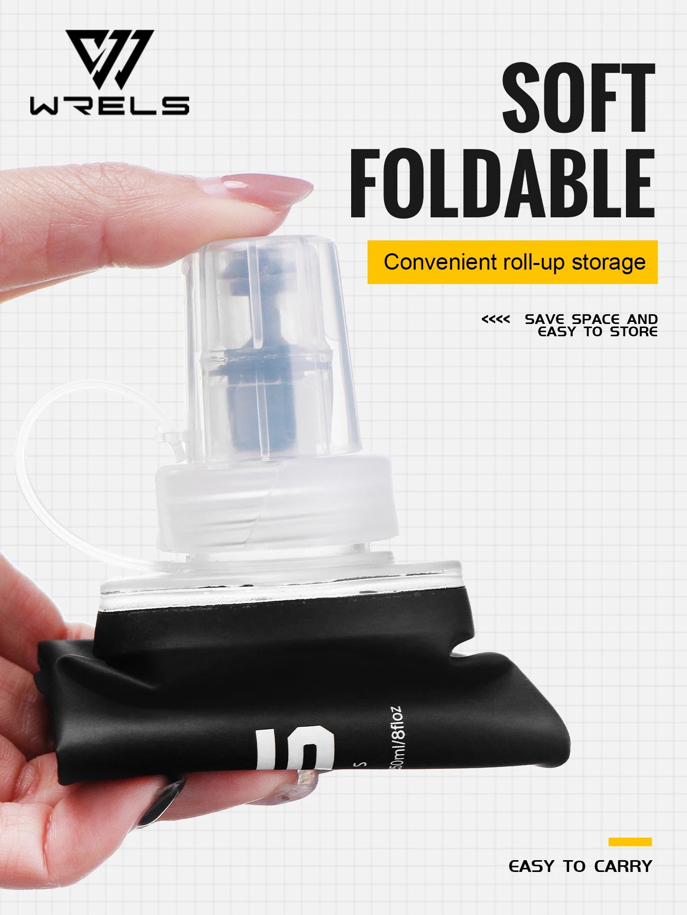 Collapsible Water Bottle 500Ml for Running Camping