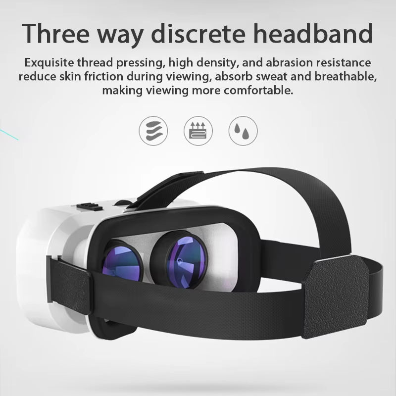 Shinecon 3D VR Glasses Virtual Reality Viar Goggles Headset Devices Smart Helmet Lenses for Cell Phone Mobile Smartphones Viewer