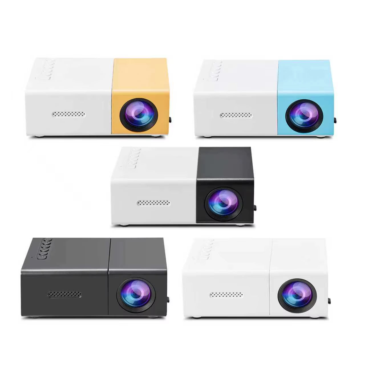 Portable Projector YG300 Mini Digital 4K Home Projector LCD USB Theater Children Education Retail Packaging