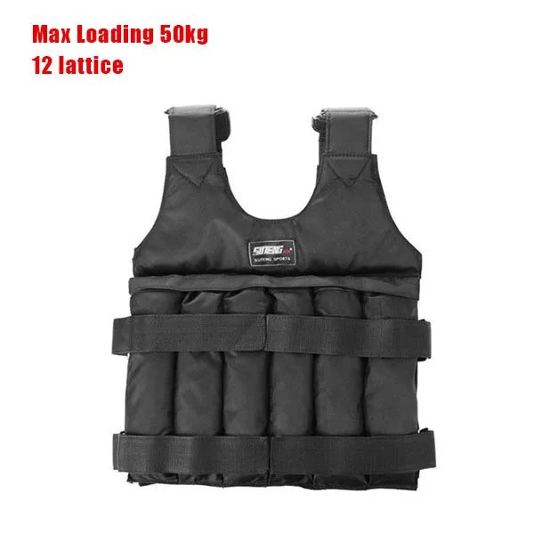New 20Kg 50Kg Loading Weighted Adjustable Vest 