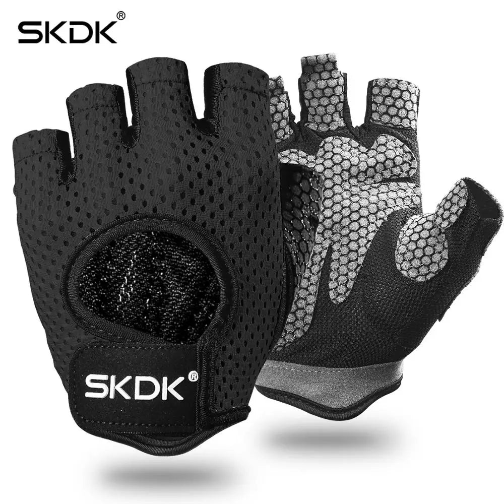 SKDK Gym Gloves – Breathable, Anti-Slip Workout Gloves for Weightlifting, CrossFit & Fitness Training