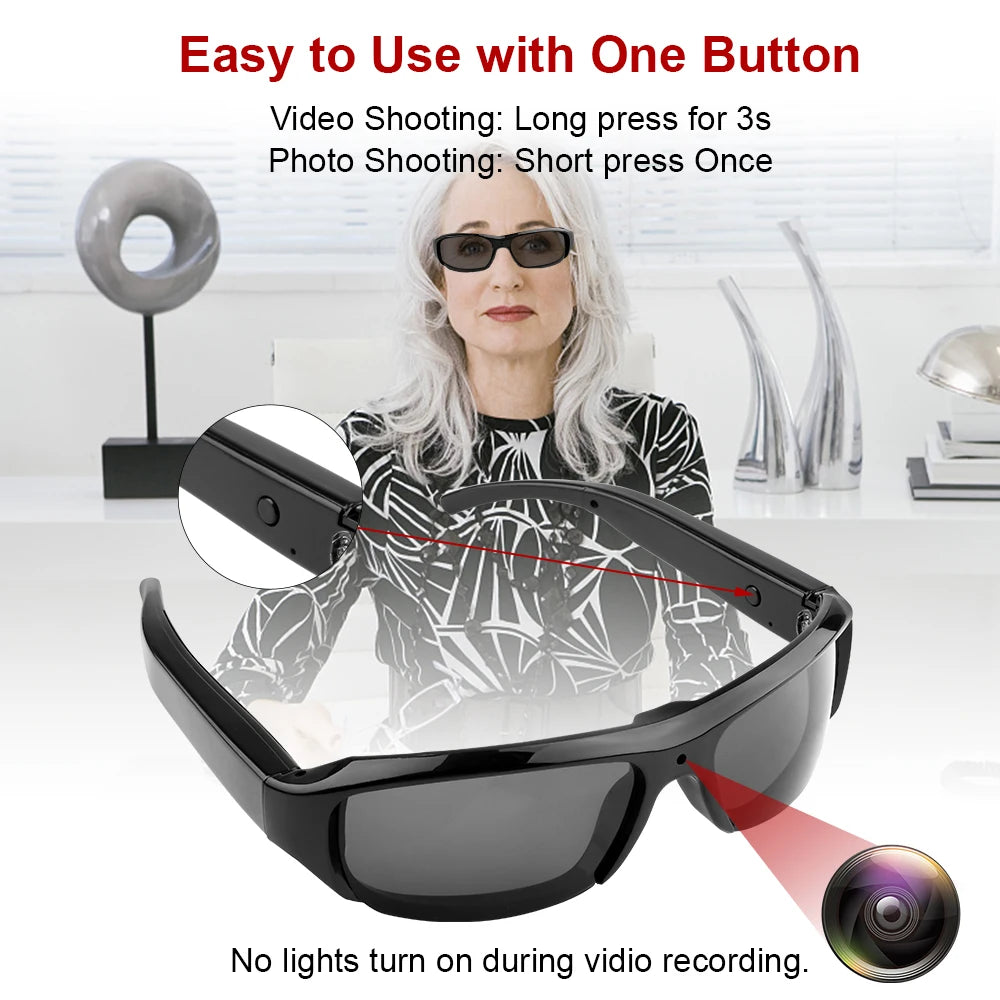 Sunglasses Camera – Stealthy DV DVR Shades for Outdoor Action & Surveillance