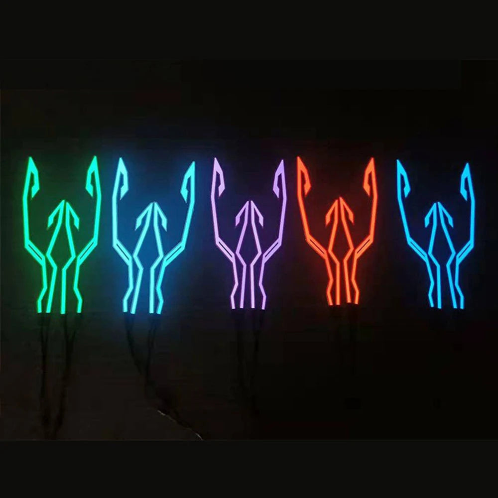 Helmet Strip EL Sticker Led Helmet Light Strip Motorcycle Helmet Light Night Riding Accessories Waterproof LED Cold Light