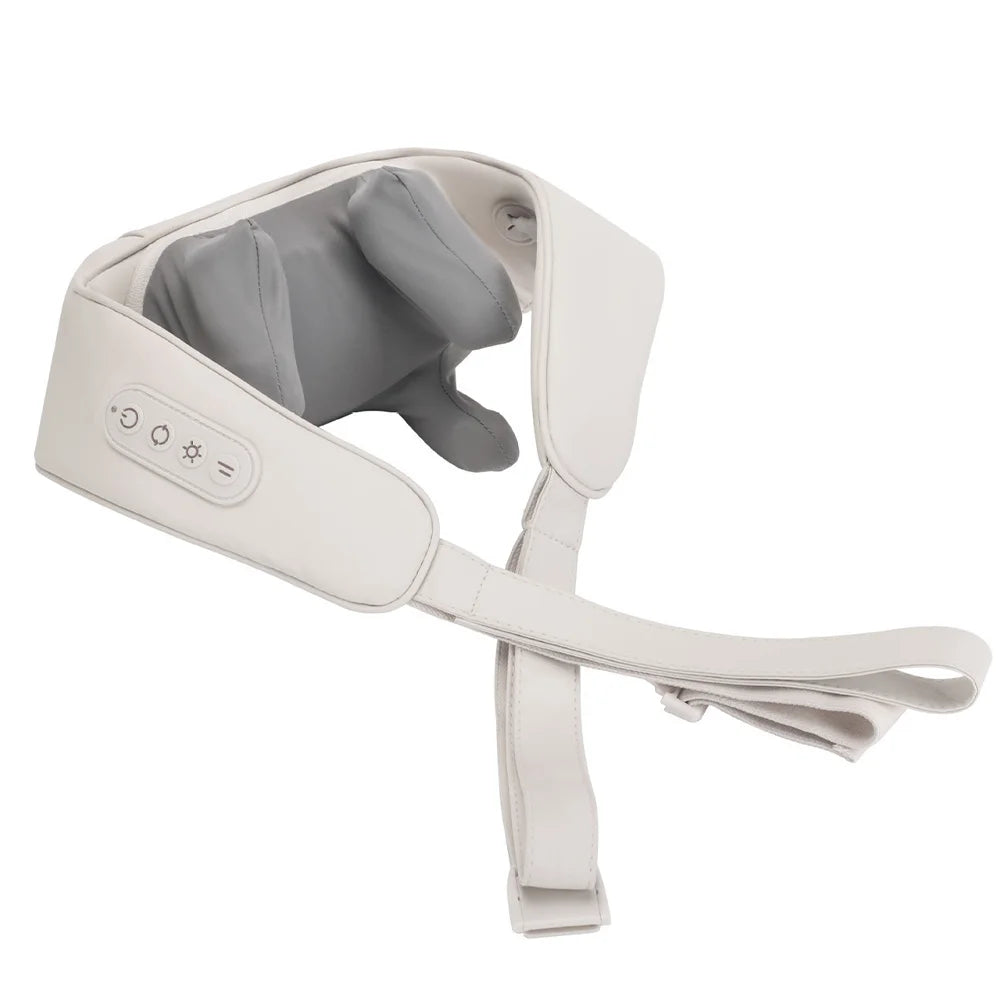 Wireless Neck Back Massager Neck and Shoulder Knead Massage Shawl Neck Cervical Relaxing Trapezius Massager Pain Relief Device