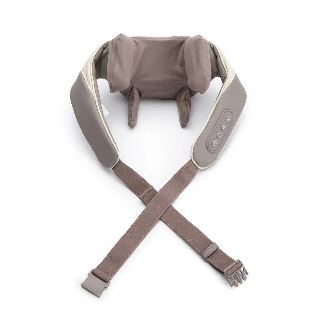Wireless Neck Back Massager Neck and Shoulder Knead Massage Shawl Neck Cervical Relaxing Trapezius Massager Pain Relief Device