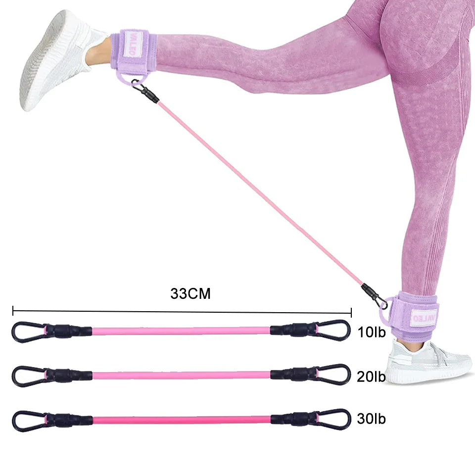 Resistance Bands Set Ankle Straps Adjustable Foot Support Padded Cuff Ankle Weight Leg Training Brace Yoga Sport Tool