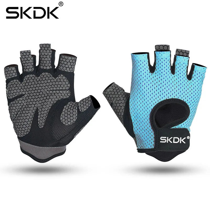 SKDK Gym Gloves – Breathable, Anti-Slip Workout Gloves for Weightlifting, CrossFit & Fitness Training