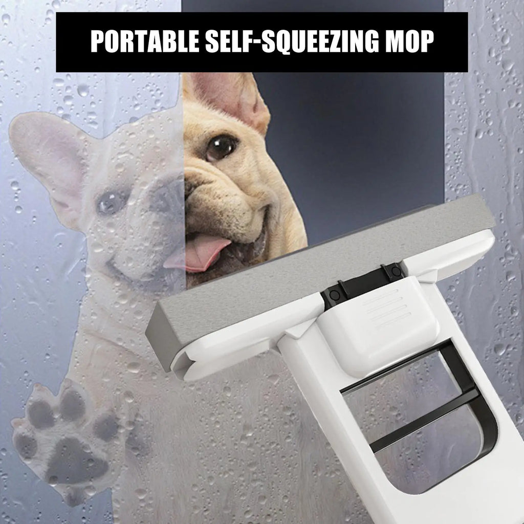 Portable Lazy Absorbent Sponge Mop Self-Squeeze Floor Cleaner Foldable Home Cleaning Mop Desktop Window Car Cleaning Tool