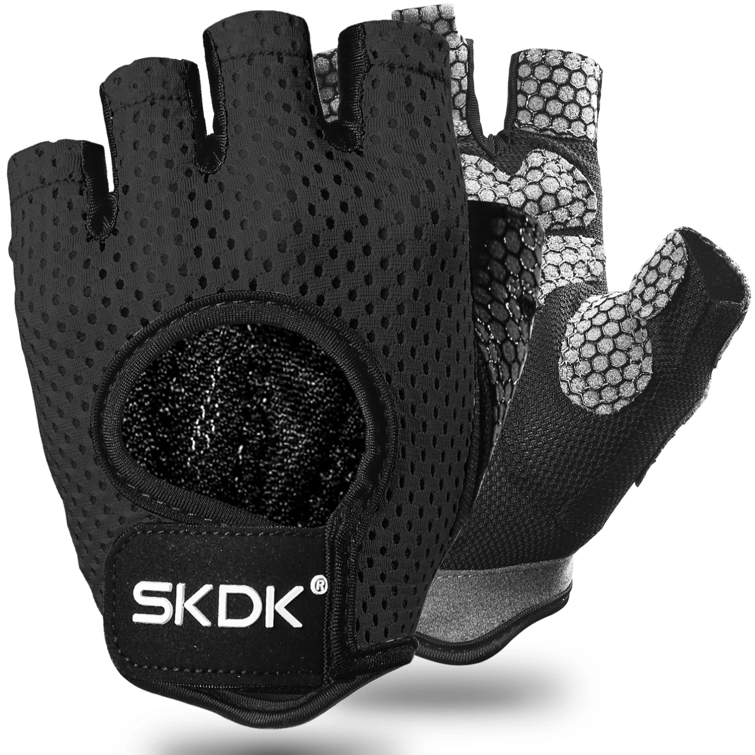 SKDK Gym Gloves – Breathable, Anti-Slip Workout Gloves for Weightlifting, CrossFit & Fitness Training