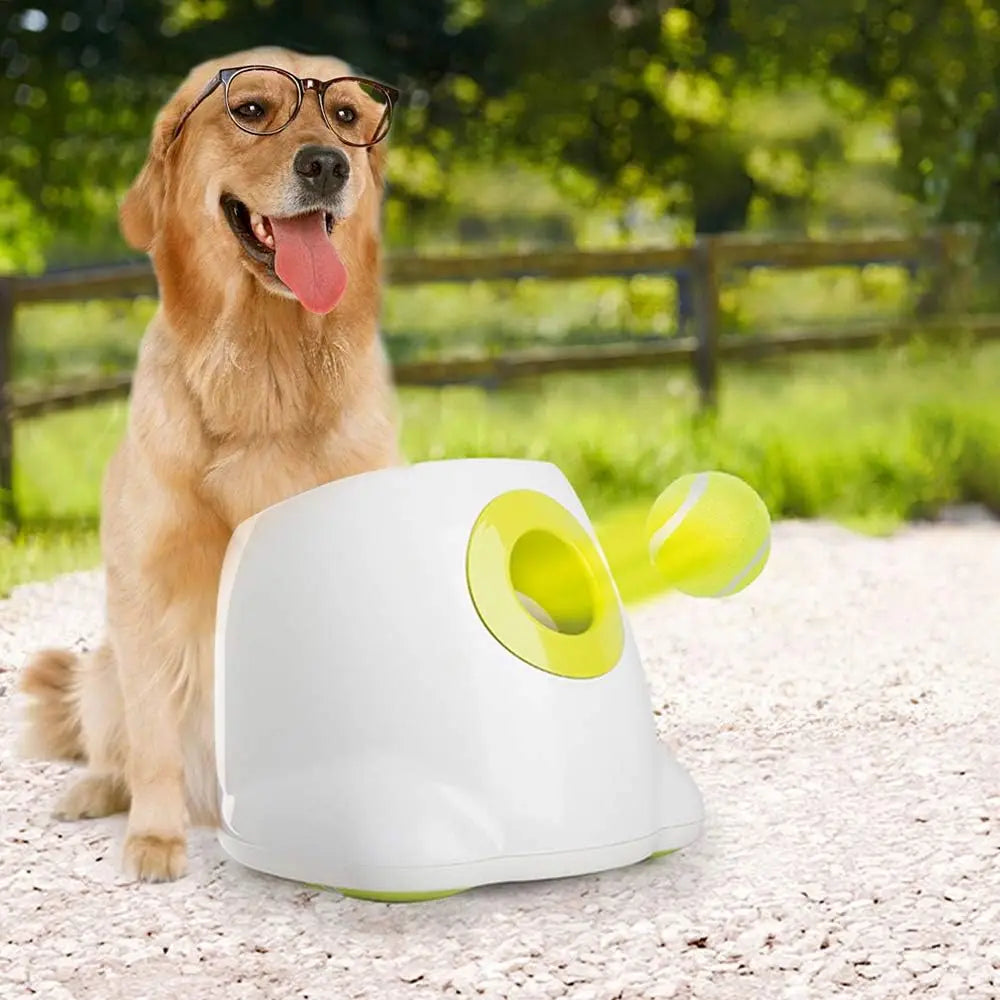 Interactive Adjustable Distance Large Automatic Dog Ball Launcher Max Auto Tennis Ball Thrower Fetch Ball Throwing Machine