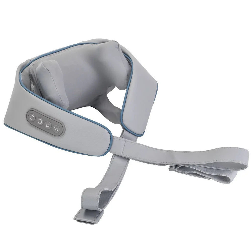 Wireless Neck Back Massager Neck and Shoulder Knead Massage Shawl Neck Cervical Relaxing Trapezius Massager Pain Relief Device
