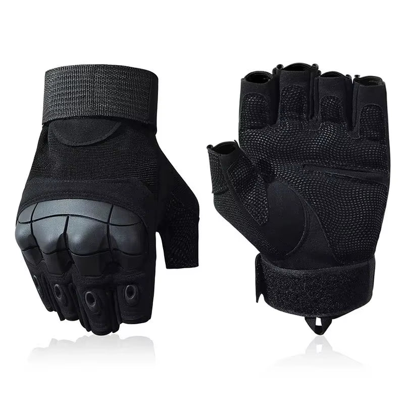 Outdoortactical Five Fingers Gloves Hard Knuckle Paintball Airsoft Hunting Combat Ridin Motorcycle Glog Hiking Half Finger Glove