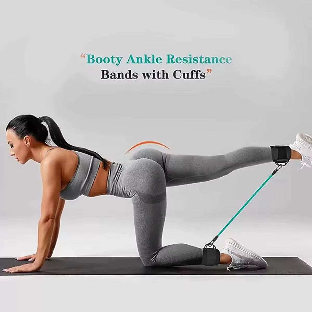 Ankle Stretch Bands Fitness Strength Ankle Resistance Bands for Flexibility Set for Yoga Hip Leg Strength Trainer