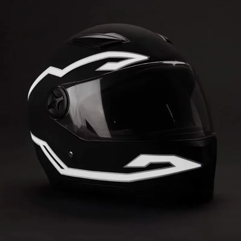 Motorcycle Helmet Light 4 in 1 EL Light 3 Mode Led Helmet Light Night Riding Signal Helmet Strip Decoration Accessories Kit